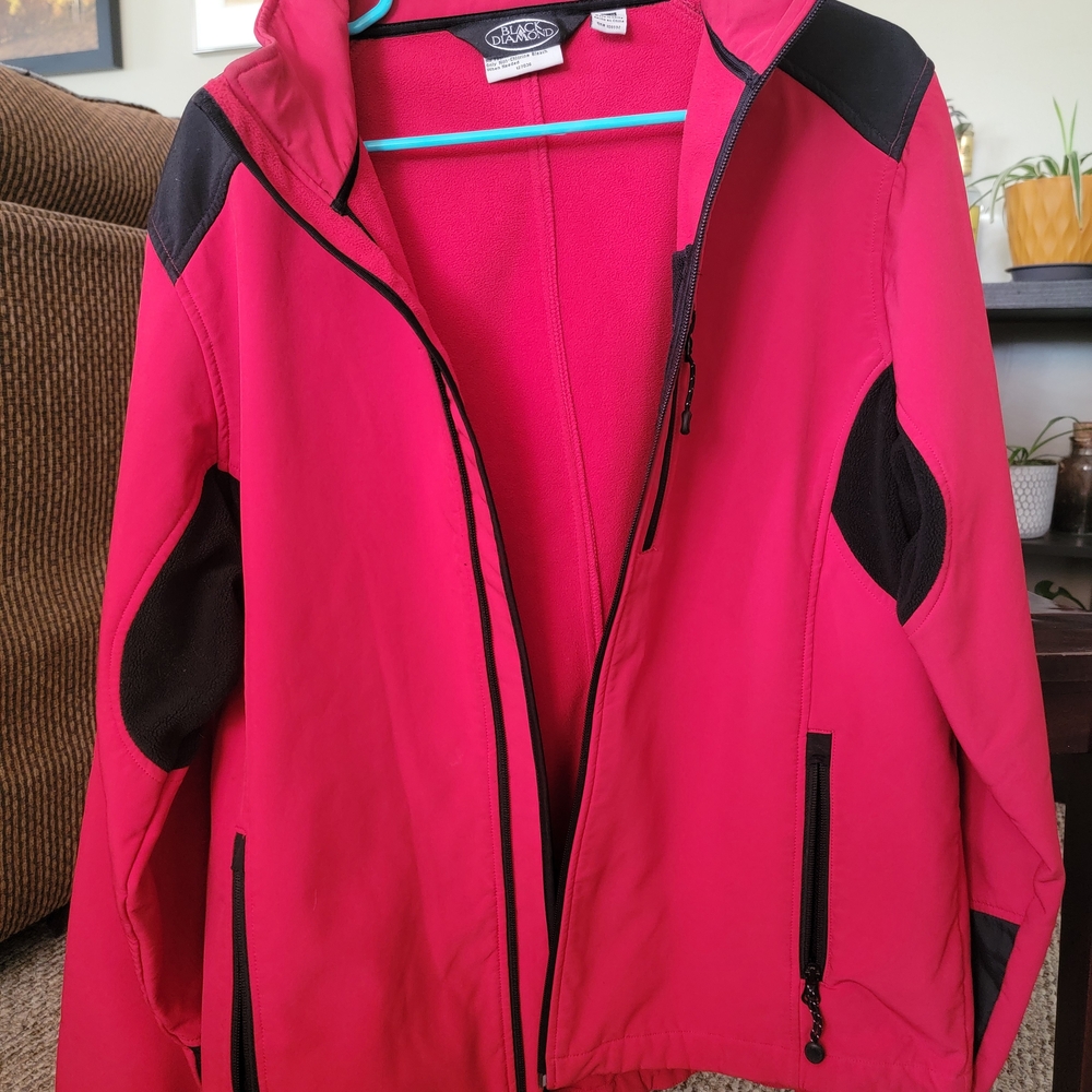 Black Diamond Red Hard Shell Jacket